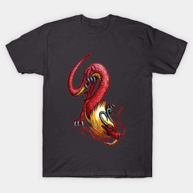 Red Dragon T-Shirt by BlademanUnitPi